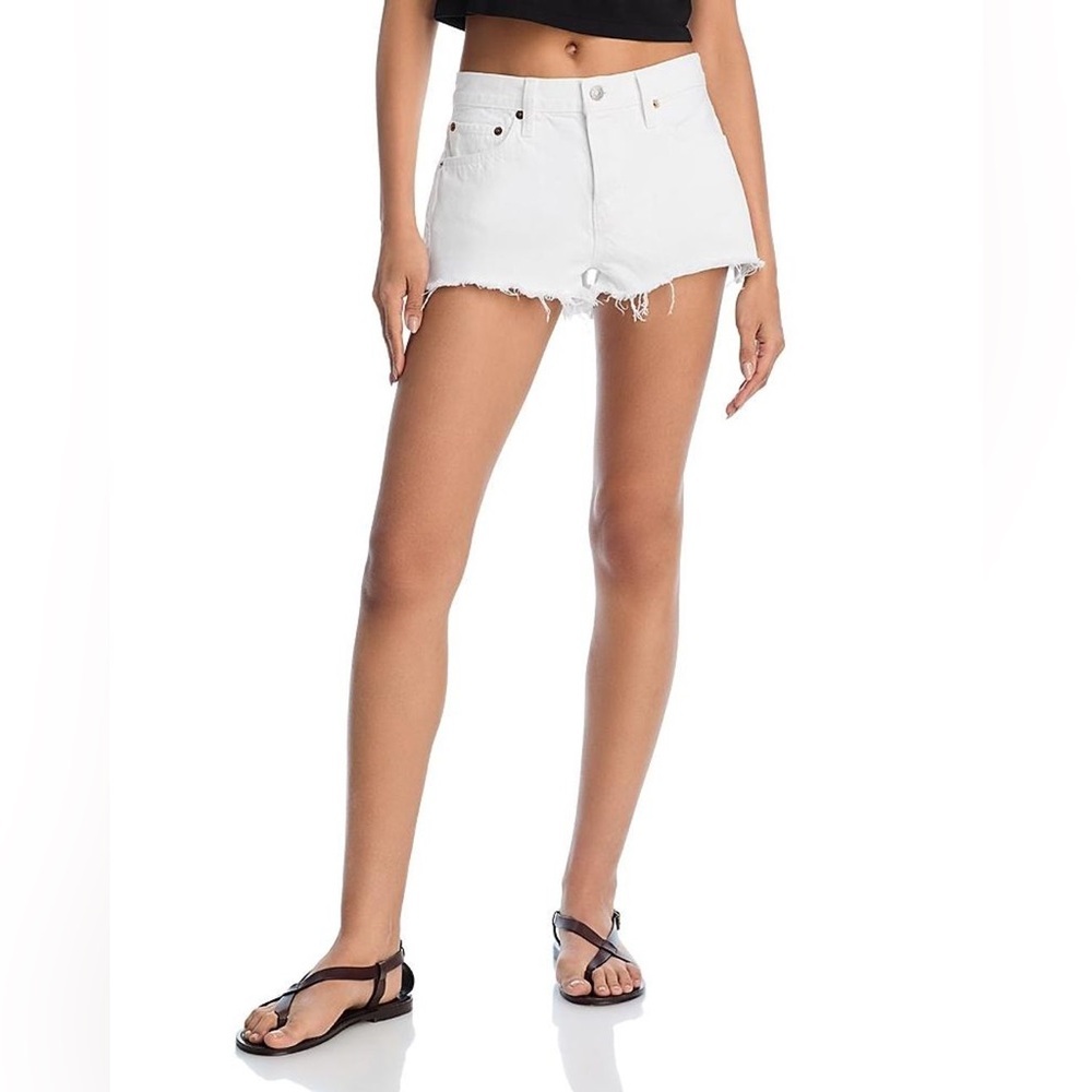 NWOT RE/DONE x Levi's THE SHORT Cut Off Denim Shorts 27 Vintage Light Distressed
